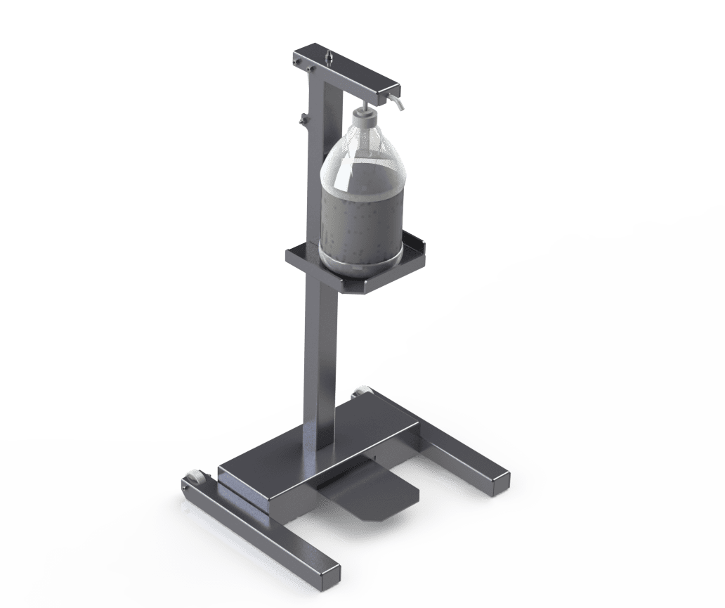 Hands-Free Sanitizer Station